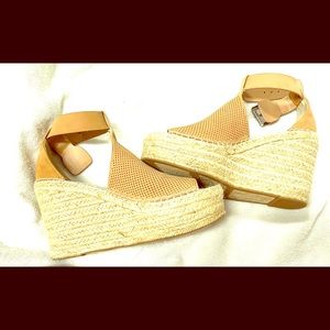 Marc Fisher Perforated Espadrille Wedge
